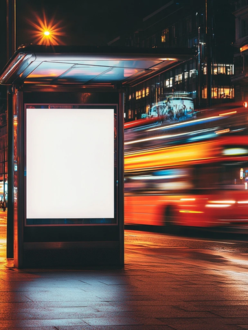 公交站台广告海报展示
