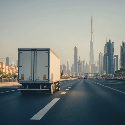 搬家卡车承载家庭迁徙