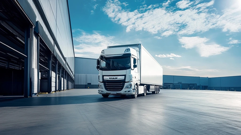 欧洲拖车物流仓库场景