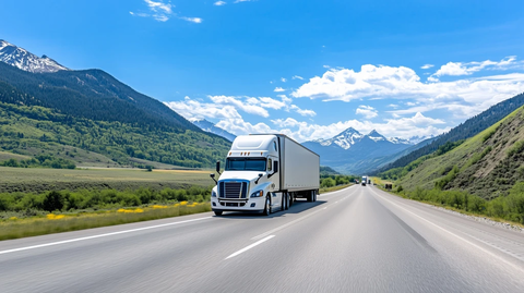 卡车高速公路行驶