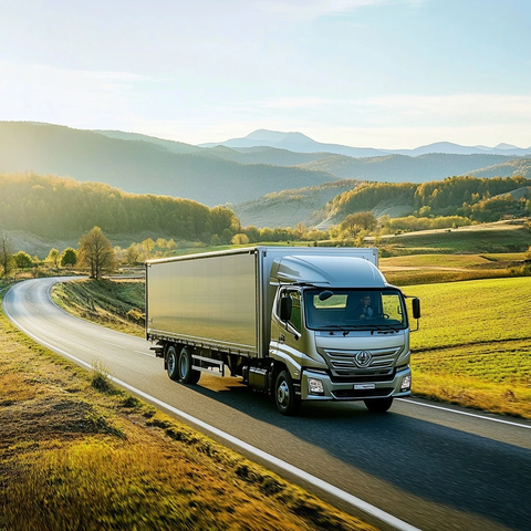 日间行驶的卡车