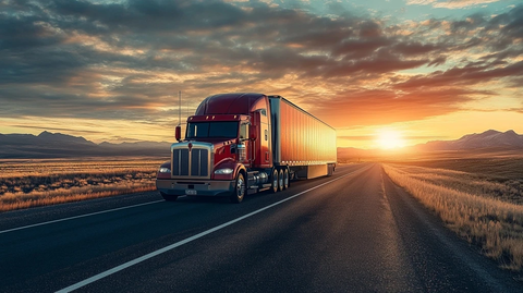 北美卡车公路低视角