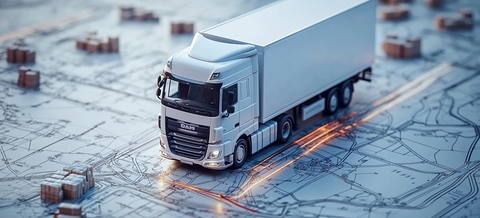 卡车订单智能地图包裹