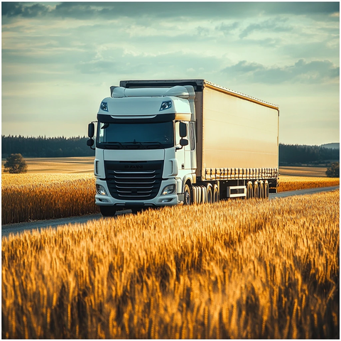 优质卡车运输金色谷物