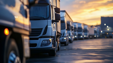 卡车仓库货物运输