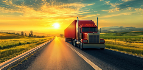 阳光大道彩色卡车欢快行