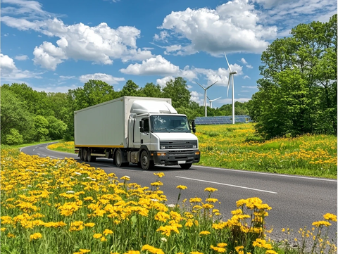 混合动力卡车与风力发电