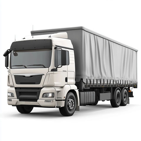 吨货物卡车带防水布货箱