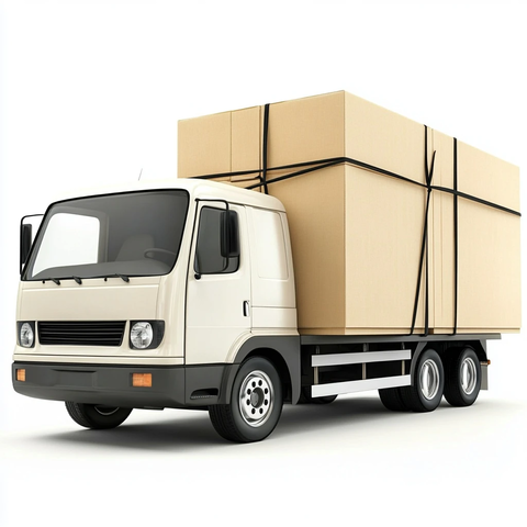 卡车运输大纸箱