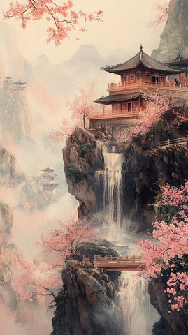 山寺桃花始盛开