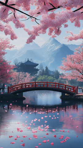 樱花桥流水山景花园