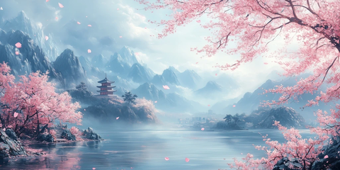 樱花枝条风景