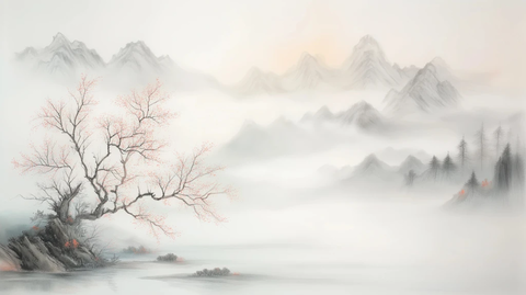 山水画留白技法