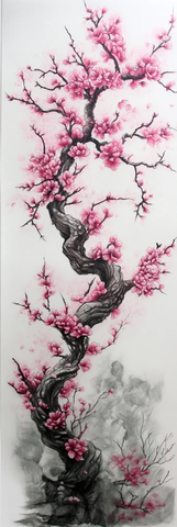 樱树纹身全袖设计