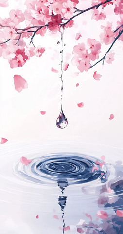 水晶水滴落下的中国文化