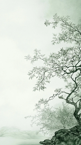 云山墨色自然景