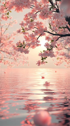 桃花园静水春色