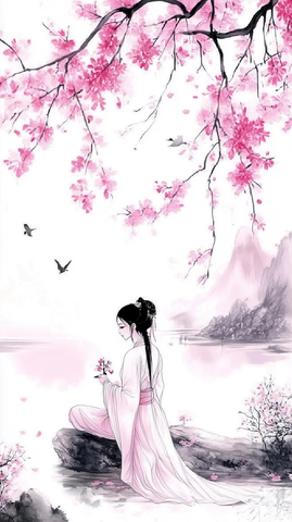 唐代仕女花鸟山水画