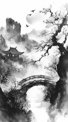 枯藤老树昏鸦小桥流水人家