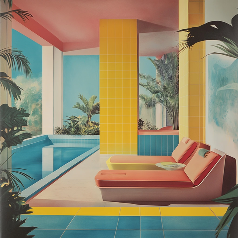 彩色现代水疗空间设计