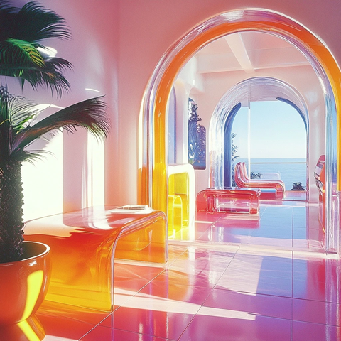 透明塑料家具未来之家