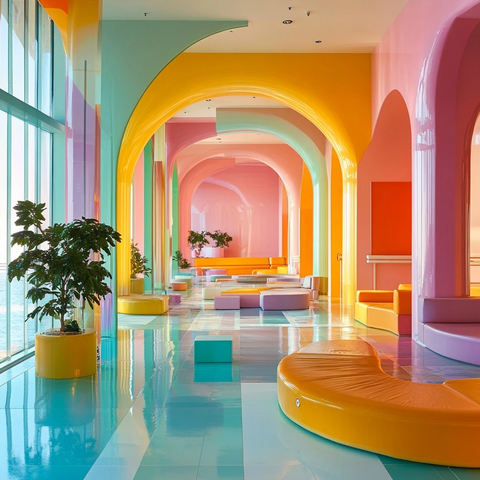 酒店大堂游泳池设计