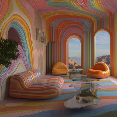 光幻内饰熔融塑料充气装饰