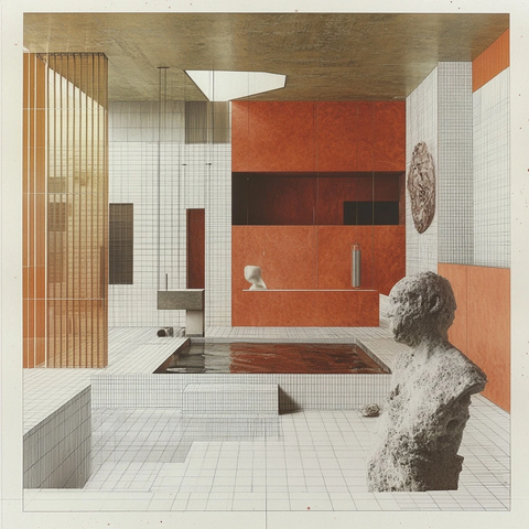 室内雕塑与纸艺结合