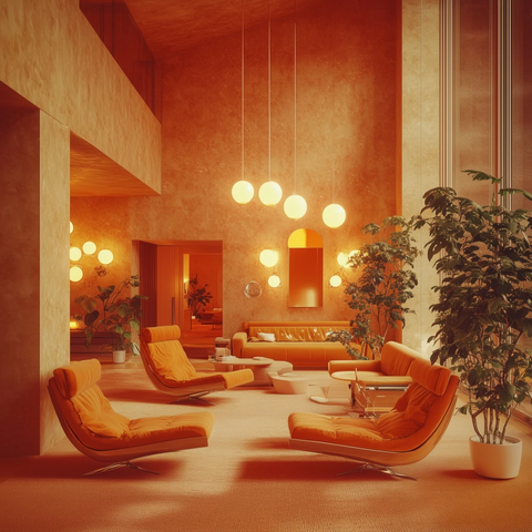 客厅地毯壁灯中世纪风格