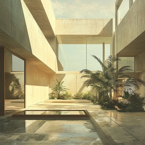 建筑插画虚拟实境