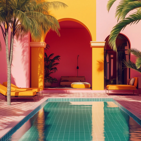 阳光下的色彩与情感