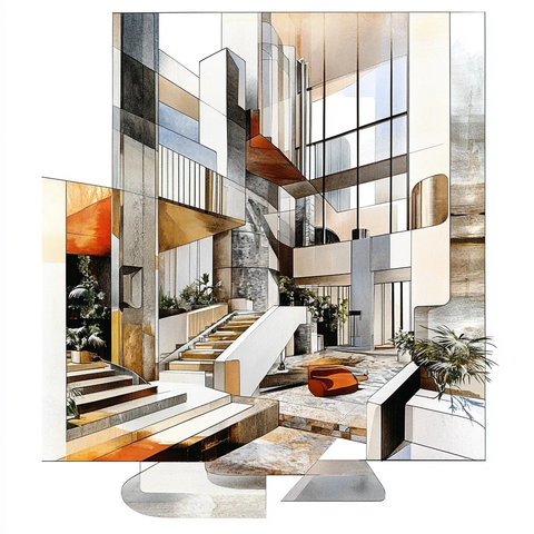 商业建筑设计图形