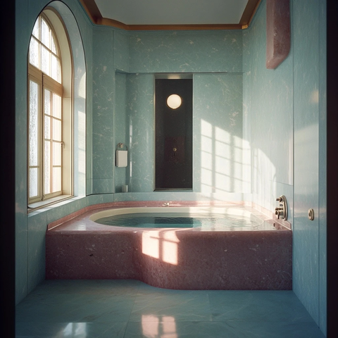 艺术装饰浴室豪华浴缸