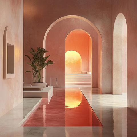 海疗与酒店环境概念