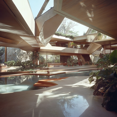 大角度平面天花板室内景观