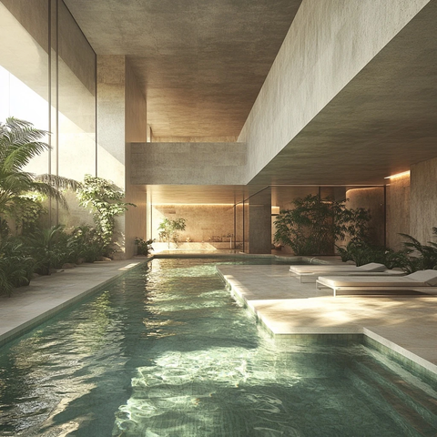 游泳池与建筑景观设计