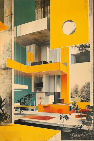 彩色装饰元素公寓设计