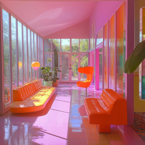 水晶屋阳光色调复古氛围