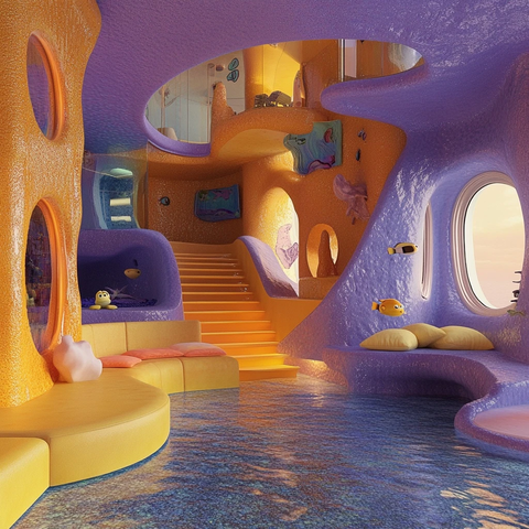 海绵宝宝海底现代住宅