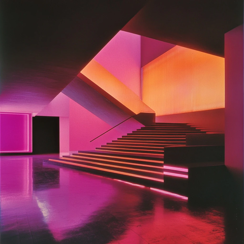 荧光建筑与复古影像