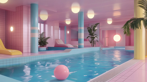 年代泳池大厅梦境