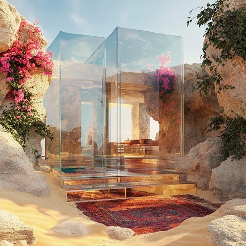 晶石浮岛玻璃度假村