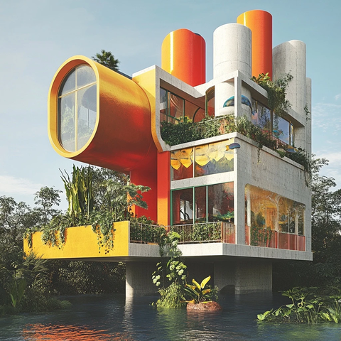 生态住宅与鱼菜共生系统