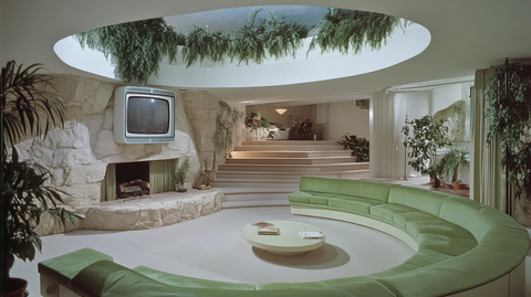 下沉式客厅原子风格布置