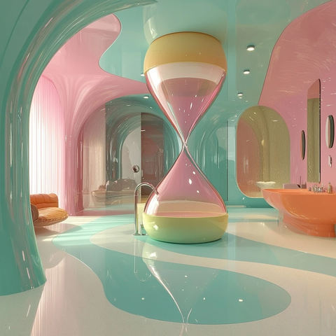 未来风格浴室浴缸设计