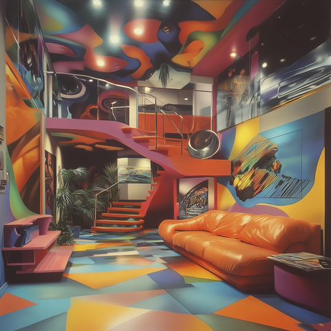 夸张风格公寓内部设计