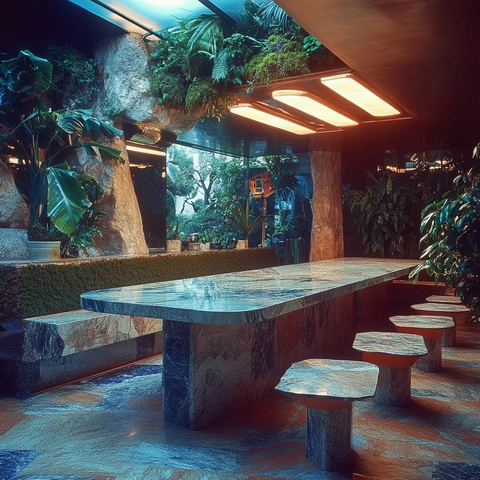 星战风未来花园大理石拼接