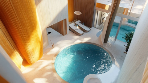 健康中心时尚内饰俯瞰