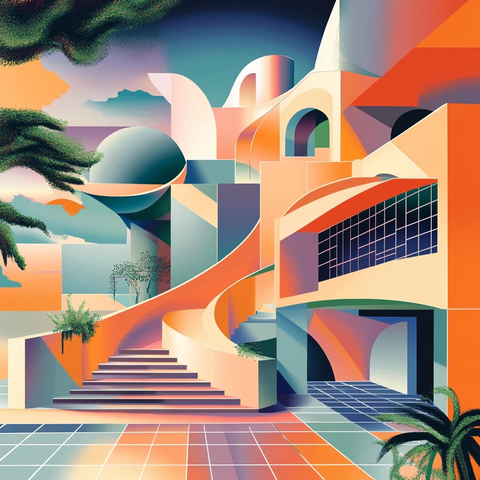 建筑插画创意设计