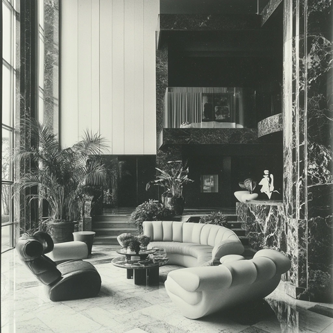 年代酒店套房家具布置